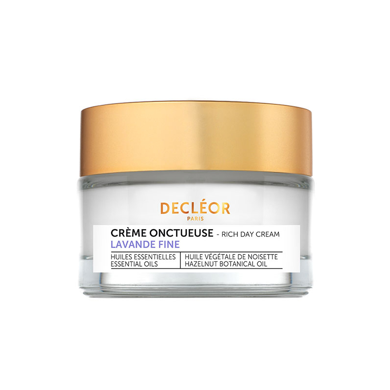 Decleor Lavender Fine Rich Day Cream 50ml - Nourishing & Anti Aging Face Moisturiser for Dry Skin